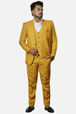 gargian master cut Single Breasted Suit Solid Men Suit