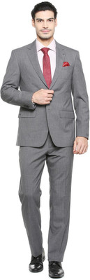 LOUIS PHILIPPE 2 Piece Checkered Men Suit