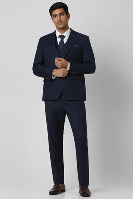 VAN HEUSEN Three Piece Suit Checkered Men Suit