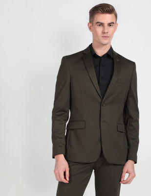 ARROW Self Design Self Design Men Suit
