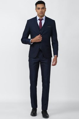 VAN HEUSEN Single Breasted - 2 button Checkered Men Suit