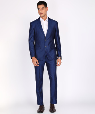 PARK AVENUE 2PC NOTCH BASIC- SUPER SLIM FIT Self Design Men Suit