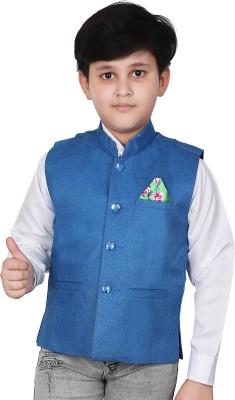 Eliq Single Breasted Textured Boys Suit