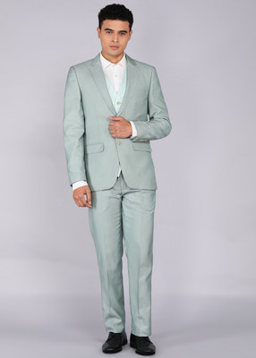 Raymond 3PC SB 2BTN NTCH LPL WID CORD W/C -CONT Self Design Men Suit