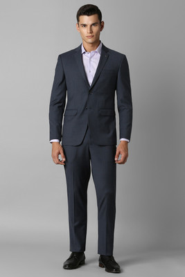 LOUIS PHILIPPE Two Piece Suit Checkered Men Suit