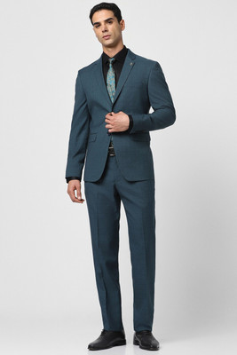 PETER ENGLAND Single Breasted - 2 button Checkered Men Suit