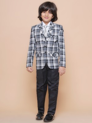 AJ Dezines Suit Set Checkered Boys Suit