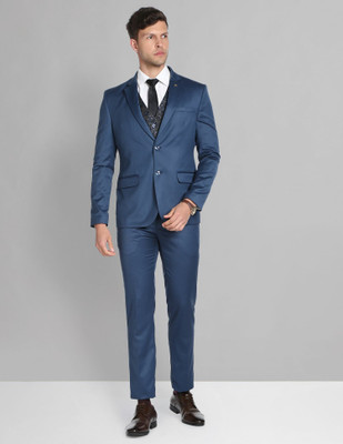 AD by Arvind 3pc Suits Solid Men Suit