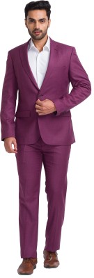 Raymond SB 2BTN NOTCH LPL SUIT-2PCS CNTP FIT Self Design Men Suit