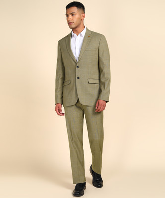 Raymond SB 2BTN NOTCH LPL SUIT-2PCS CNTP FIT Checkered Men Suit