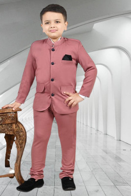 seetoo JODHPURI SUIT FOR KIDS BOYS Solid Boys Suit