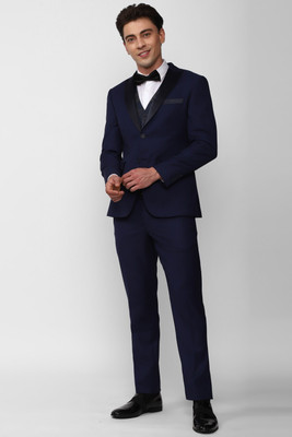 PETER ENGLAND Single Breasted - 2 button Solid Men Suit