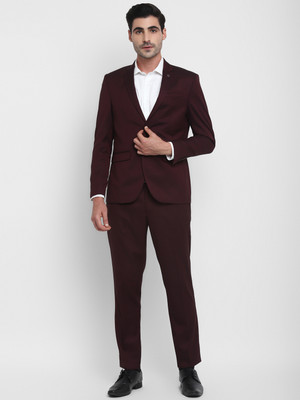 TURTLE 2 Piece Suit Solid Men Suit