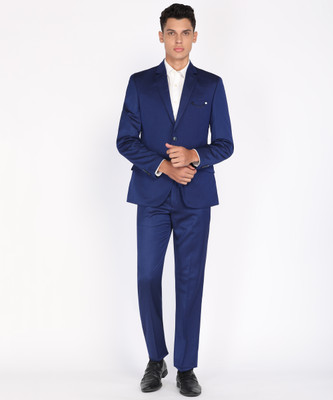 PARK AVENUE 2SB 3PC NOTCH DB SHAWL W/C- SLIM Self Design Men Suit