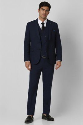 VAN HEUSEN Four Piece Suit Textured Men Suit