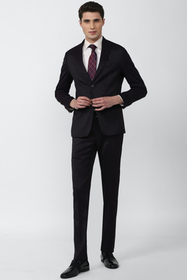 PETER ENGLAND Single Breasted - 2 button Solid Men Suit