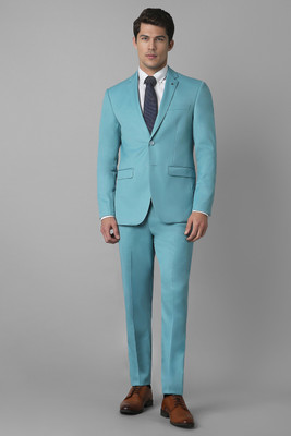 LOUIS PHILIPPE Three Piece Suit Solid Men Suit