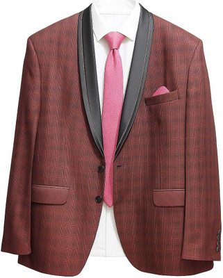 ifox lifestyle Plus/Big/Tall Size Two Piece Designer Texido For Party/Wedding/Marriage... Self Design Men Suit