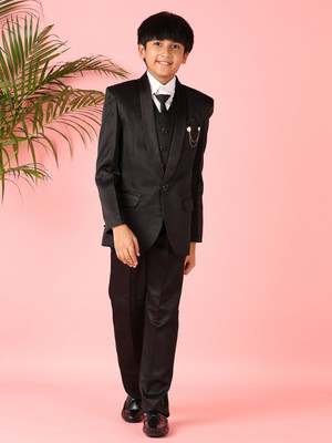 V-MART Suit Set Solid Boys Suit