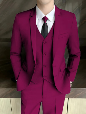 METRONAUT 3 piece suit for men Solid Men Suit