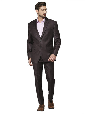 Raymond Sb 2btn notch lpl suit-2pcs cntp fit Self Design Men Suit