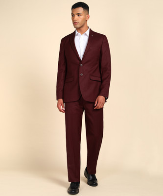 Raymond SB 2BTN NOTCH LPL SUIT-2PCS CNTP FIT Self Design Men Suit