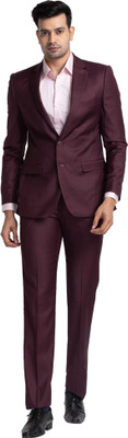 Raymond SB 2BTN NOTCH LPL SUIT-2PCS CNTP FIT Self Design Men Suit