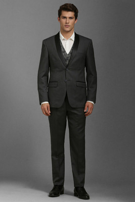 LOUIS PHILIPPE Three Piece Suit Printed Men Suit