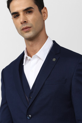 PETER ENGLAND Single Breasted Self Design Men Suit