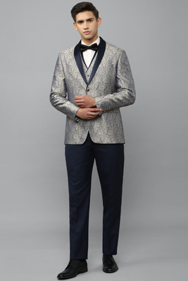 LOUIS PHILIPPE Single Breasted - 2 button Printed Men Suit