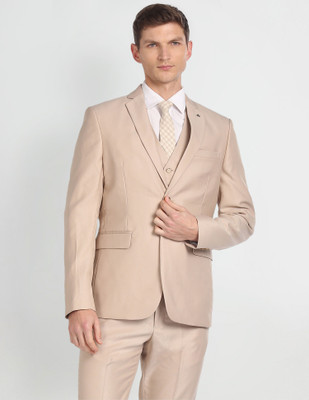 ARROW Single-breasted Solid Men Suit
