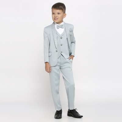 KidsIsland 5 Pcs Coat Suit Solid Boys Suit