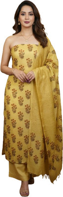 Ahliya Pure Silk Floral Print Salwar Suit Material