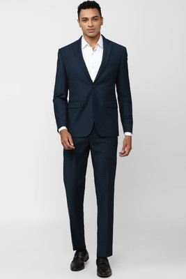 PETER ENGLAND Single Breasted - 2 button Solid Men Suit