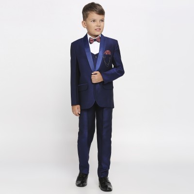 KidsIsland 5 Pcs Coat Suit Solid Boys Suit