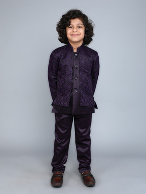 Fourfolds 2-Piece Printed Boys Suit