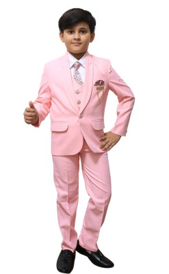 SEMINO 5 PIECE COAT SUIT Solid Boys Suit