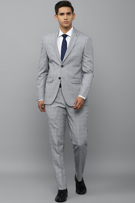 LOUIS PHILIPPE Single Breasted - 2 button Checkered Men Suit