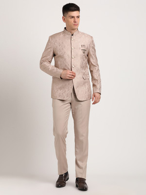 TURTLE 2 Piece Suit Self Design Men Suit