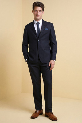 Allen Solly Two Piece Suit Solid Men Suit