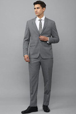 LOUIS PHILIPPE Single Breasted - 2 button Striped Men Suit