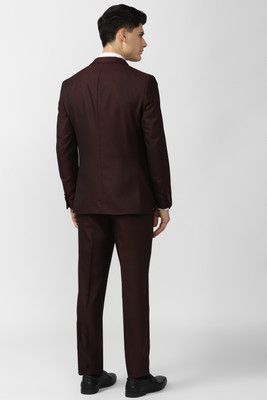 PETER ENGLAND Tuxedo Style Checkered Men Suit