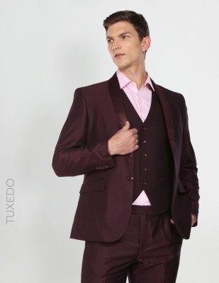 ARROW Single-breasted Solid Men Suit