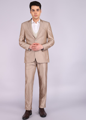 Raymond 3PC SB 2BTN C&S CLR NOTCH LPL WT WC-CONT Solid Men Suit