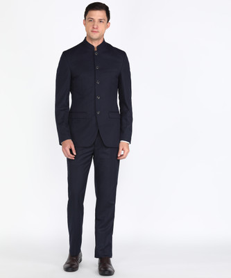 PARK AVENUE SB5 BASIC BANDHGALA-REG Self Design Men Suit