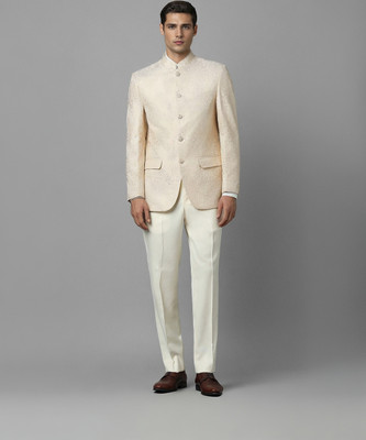 LOUIS PHILIPPE Single Breasted - 5 button Printed Men Suit