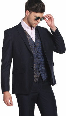 ARROW Reversible Waistcoat Self Design Three Piece Suit Self Design Men Suit