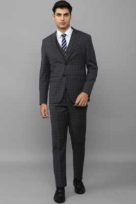 LOUIS PHILIPPE Single Breasted - 2 button Checkered Men Suit