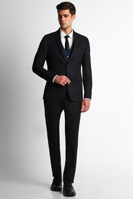 LOUIS PHILIPPE Single Breasted - 2 button Textured Men Suit