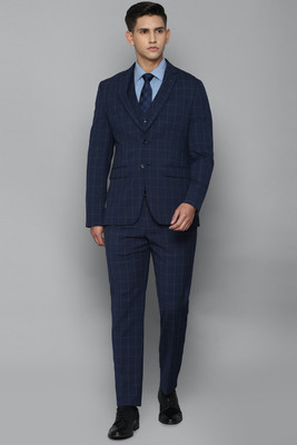 LOUIS PHILIPPE Single Breasted - 2 button Checkered Men Suit